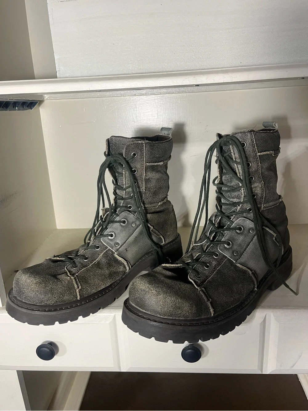 Bed Stu Men’s Leather Distressed Boots Size 13